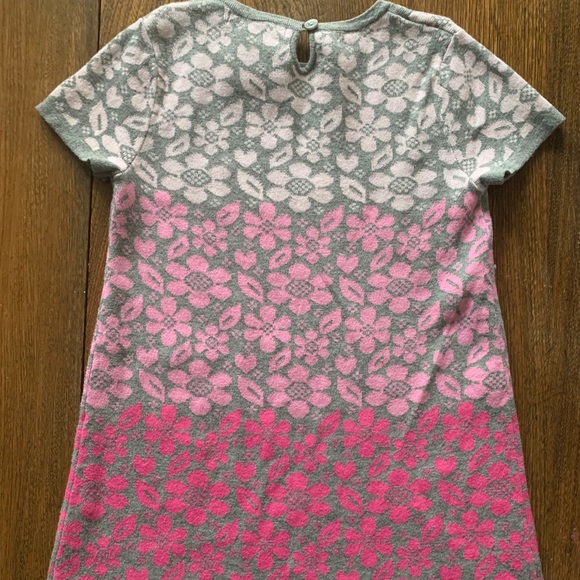 Girls Floral Sweater Dress - Picture 5 of 6